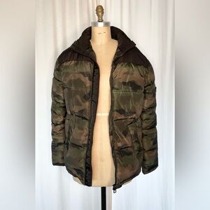 Mens H&M Down Camo Jacket